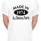 Made in 1974 50th Birthday T-Shirt Age 50