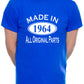 Made in 1964 60th Men's Birthday T-Shirt Age 60