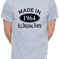 Made in 1964 60th Men's Birthday T-Shirt Age 60