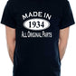 Made in 1934 90th Men's Birthday T-Shirt Age 90