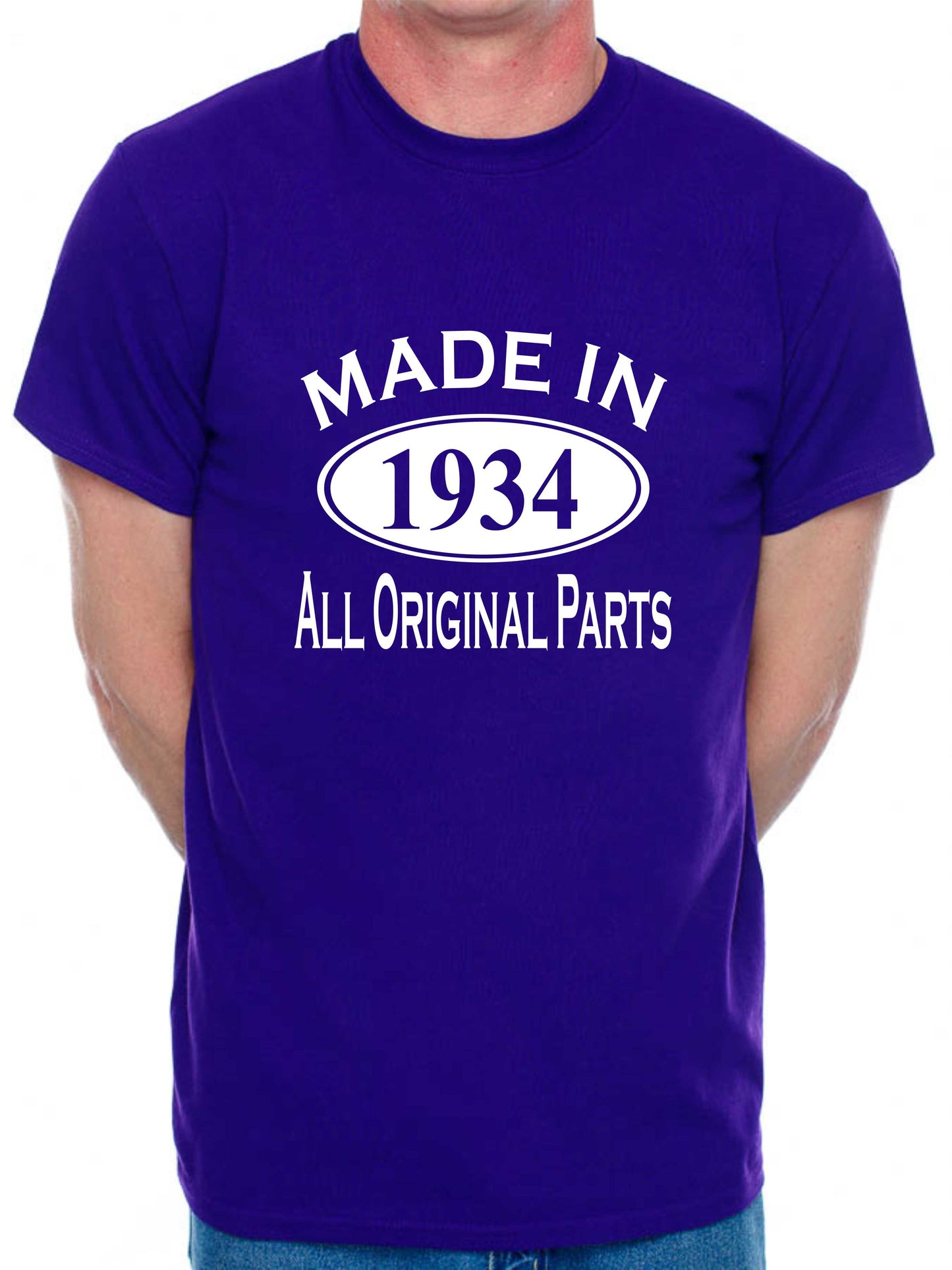 Made in 1934 90th Men's Birthday T-Shirt Age 90