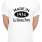 Made in 1934 90th Men's Birthday T-Shirt Age 90