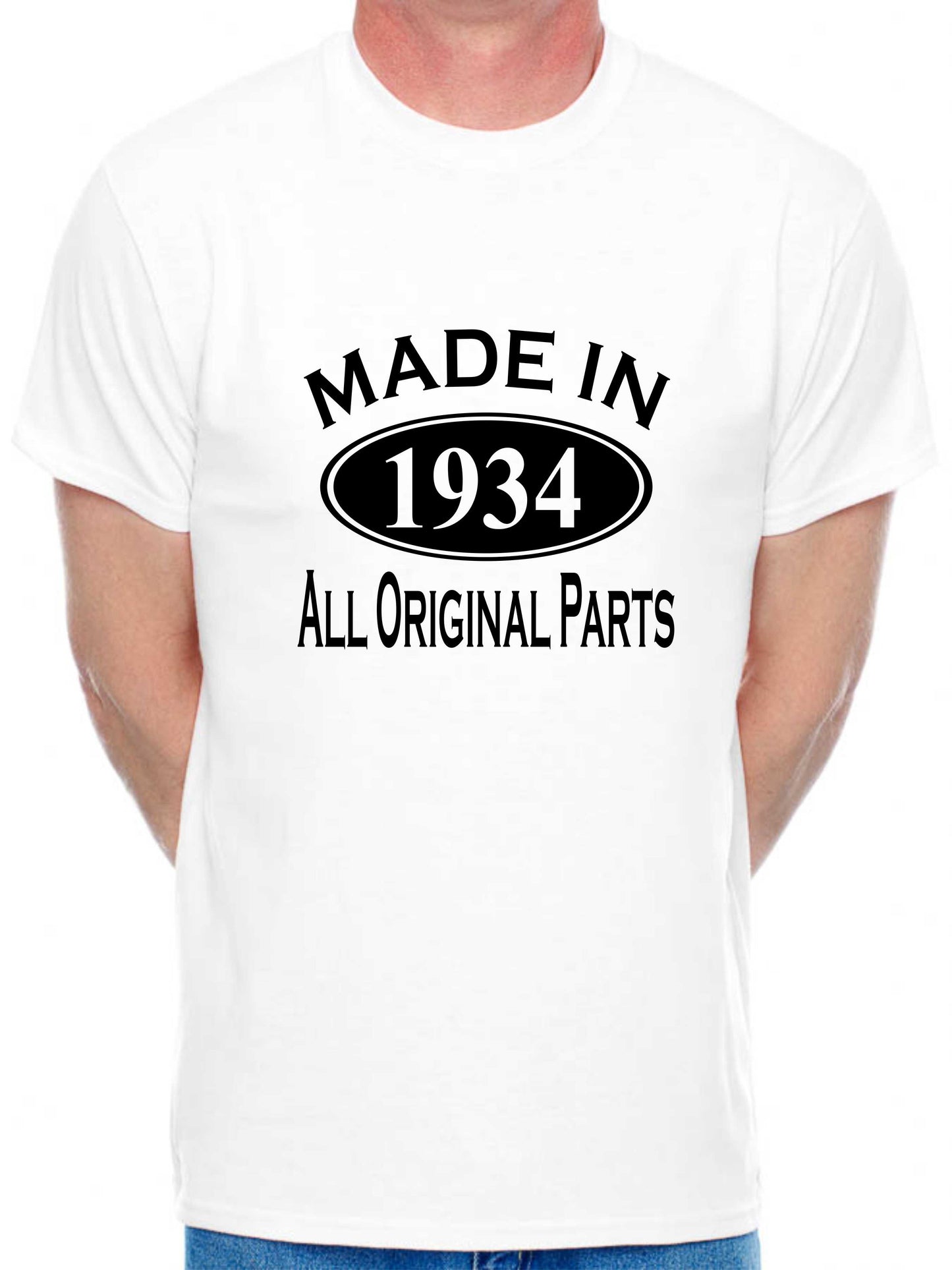 Made in 1934 90th Men's Birthday T-Shirt Age 90