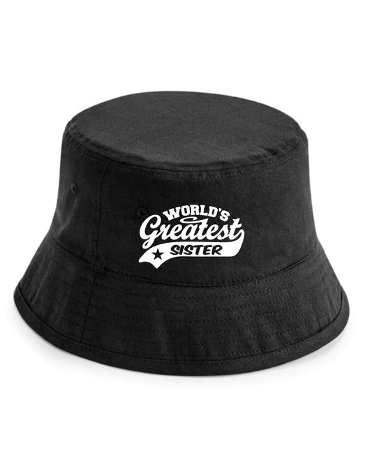 Bucket Hat Greatest Sister Birthday Mother's Day Present Gift For Her