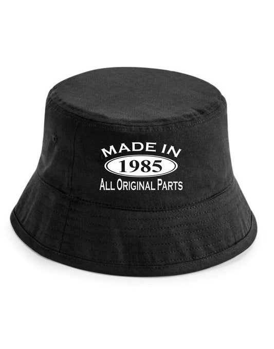 Made in 1985 40th Birthday Bucket Hat Age 40 Gift For Men & Ladies