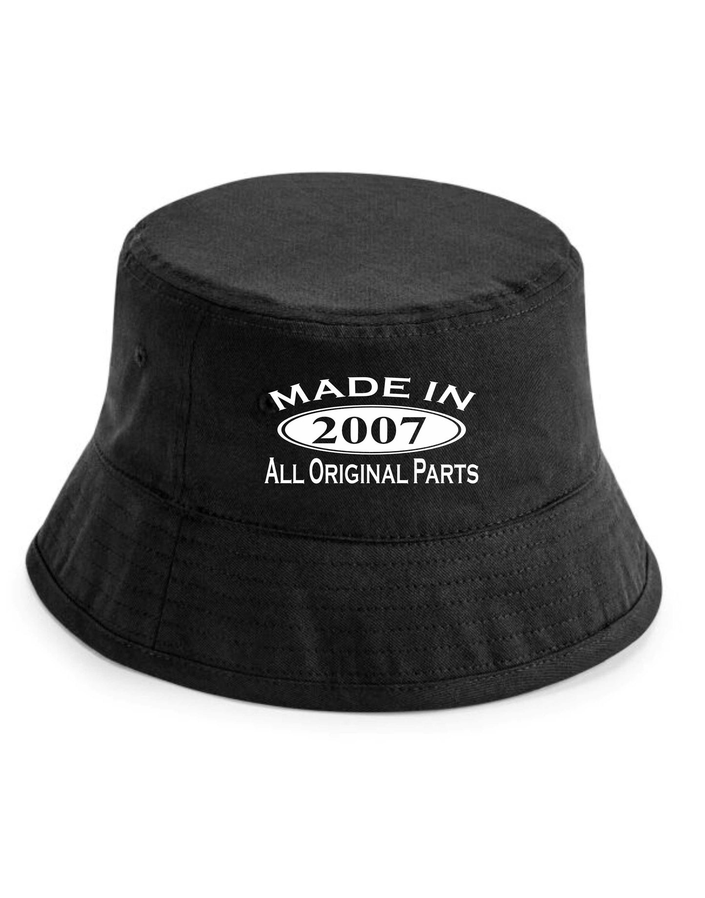 Made in 2007 18th Birthday Bucket Hat Age 18 Gift For Men & Ladies