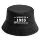 Totally Awesome Made In 1934 Bucket Hat 90th Birthday Age 90 Men & Ladies