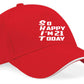 Baseball Cap Funny 21st Birthday Gift For Men & Ladies 21 Year Old Present