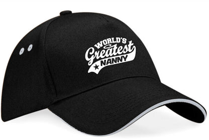 Baseball Cap Greatest Nanny Gift For Ladies Present Mothers Day Birthday