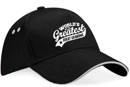 Baseball Cap Greatest Great Grandma Gift Ladies Present Mothers Day Birthday