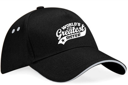 Baseball Cap Greatest Sister Gift For Ladies Present Mothers Day Birthday