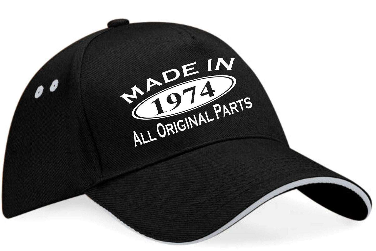 Made In 1974 Baseball Cap 50th Birthday Gift Age 50 For Men & Women