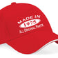 Print4U Made in 1975 Baseball Cap 50th Birthday Gift Age 50 for Men & Women