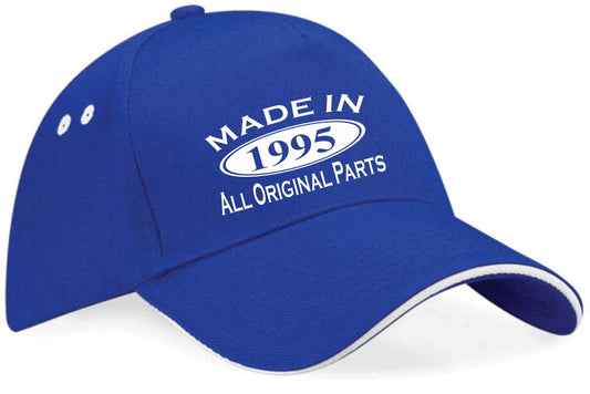 Print4U Made in 1995 Baseball Cap 30th Birthday Gift Age 30 for Men & Women