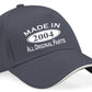 Print4U Made in 2004 Baseball Cap 21st Birthday Gift Age 21 for Men & Women