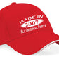 Print4U Made in 2007 Baseball Cap 18th Birthday Gift Age 18 for Men & Women