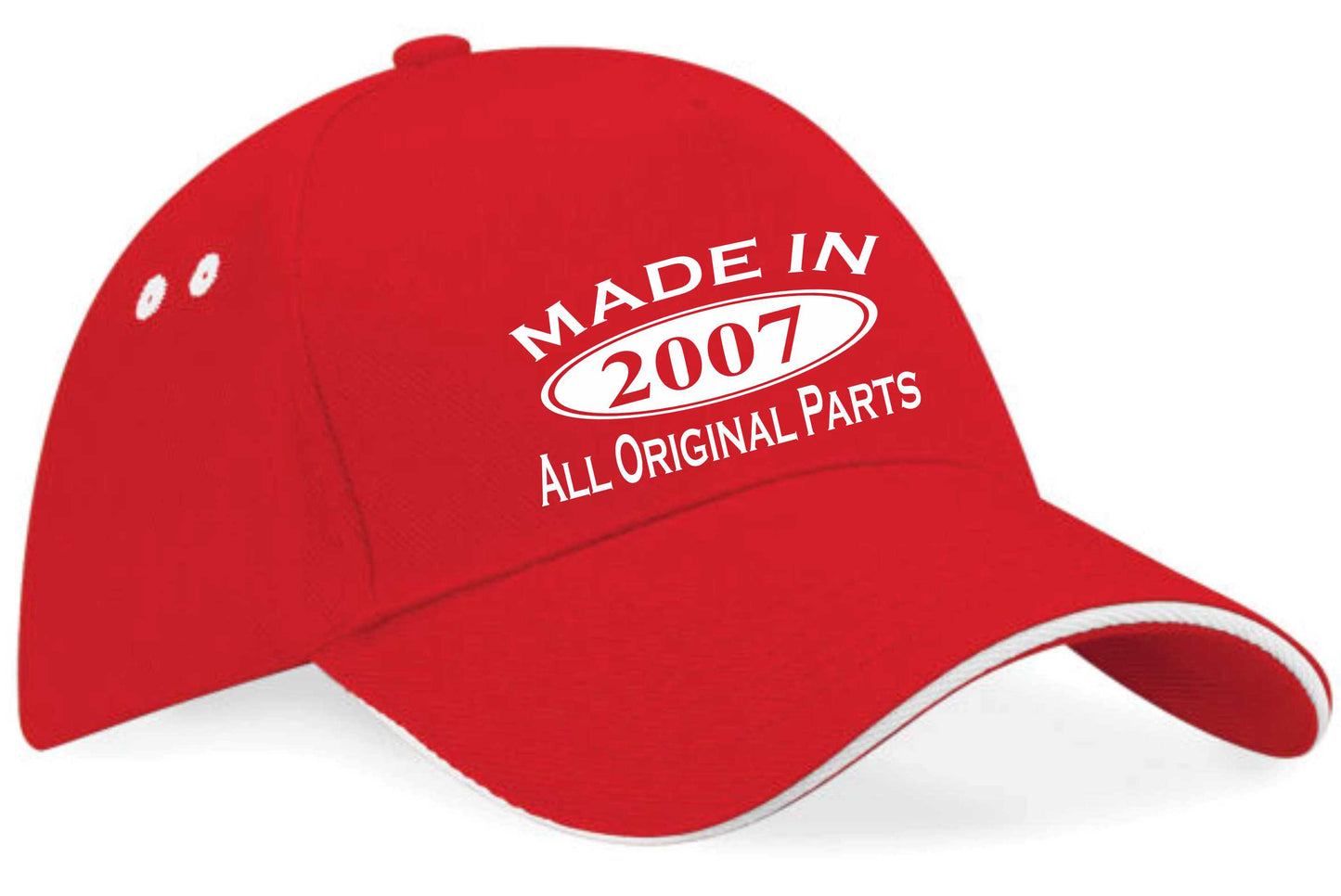 Print4U Made in 2007 Baseball Cap 18th Birthday Gift Age 18 for Men & Women