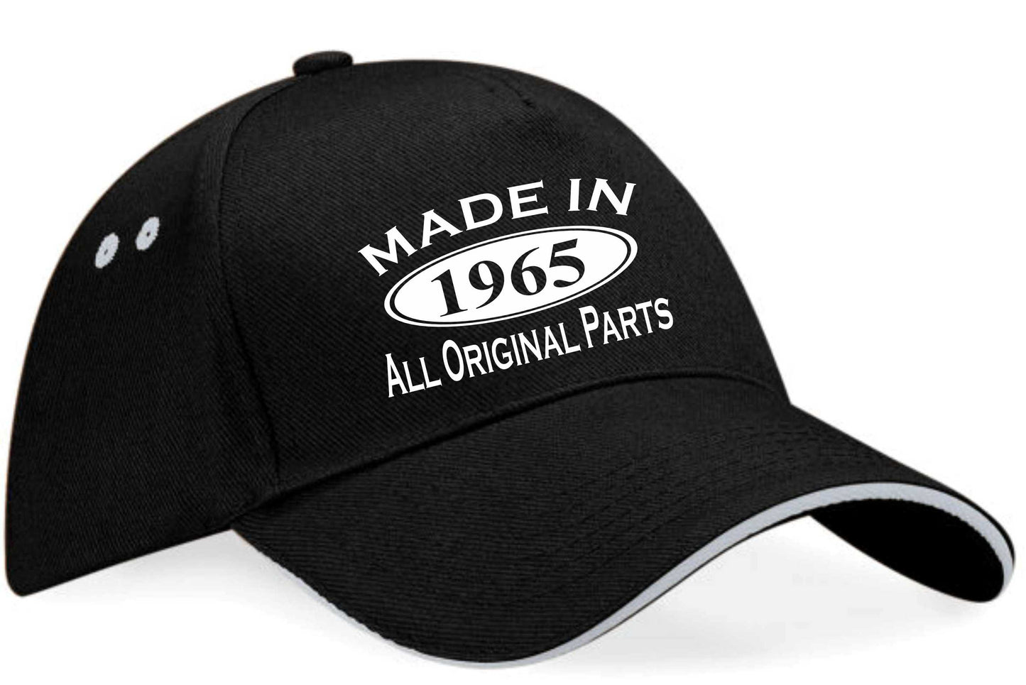 Print4U Made in 1965 Baseball Cap 60th Birthday Gift Age 60 for Men & Women