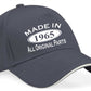 Print4U Made in 1965 Baseball Cap 60th Birthday Gift Age 60 for Men & Women