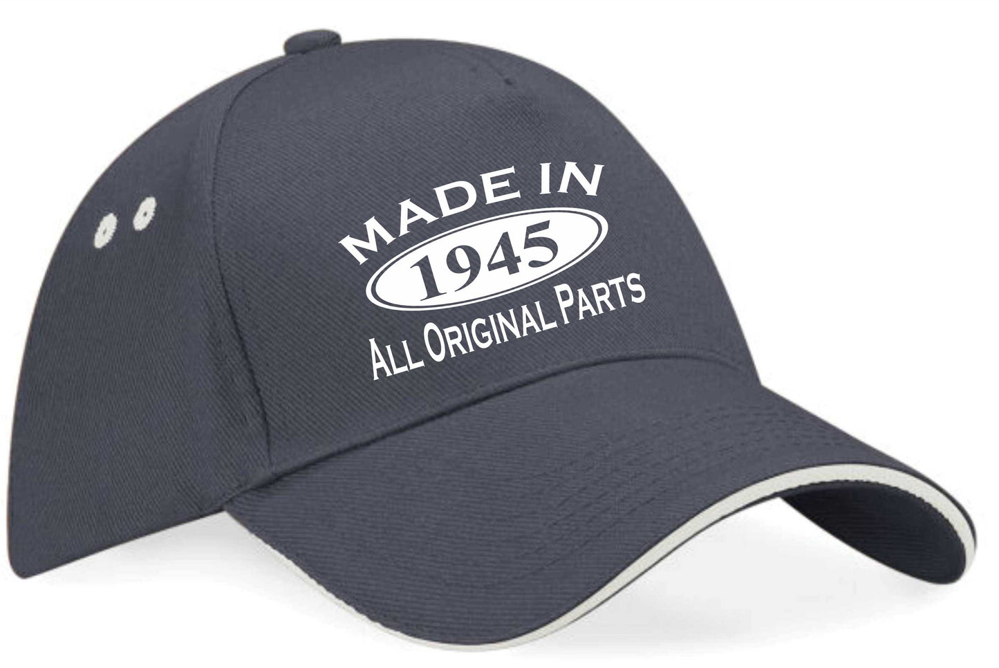 Print4U Made in 1945 Baseball Cap 80th Birthday Gift Age 80 for Men & Women