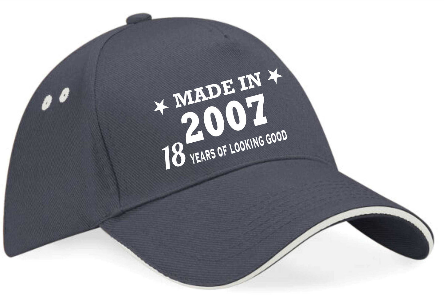 Made in 2007 18th Birthday Baseball Cap 18 Year Old Gift For Men & Ladies