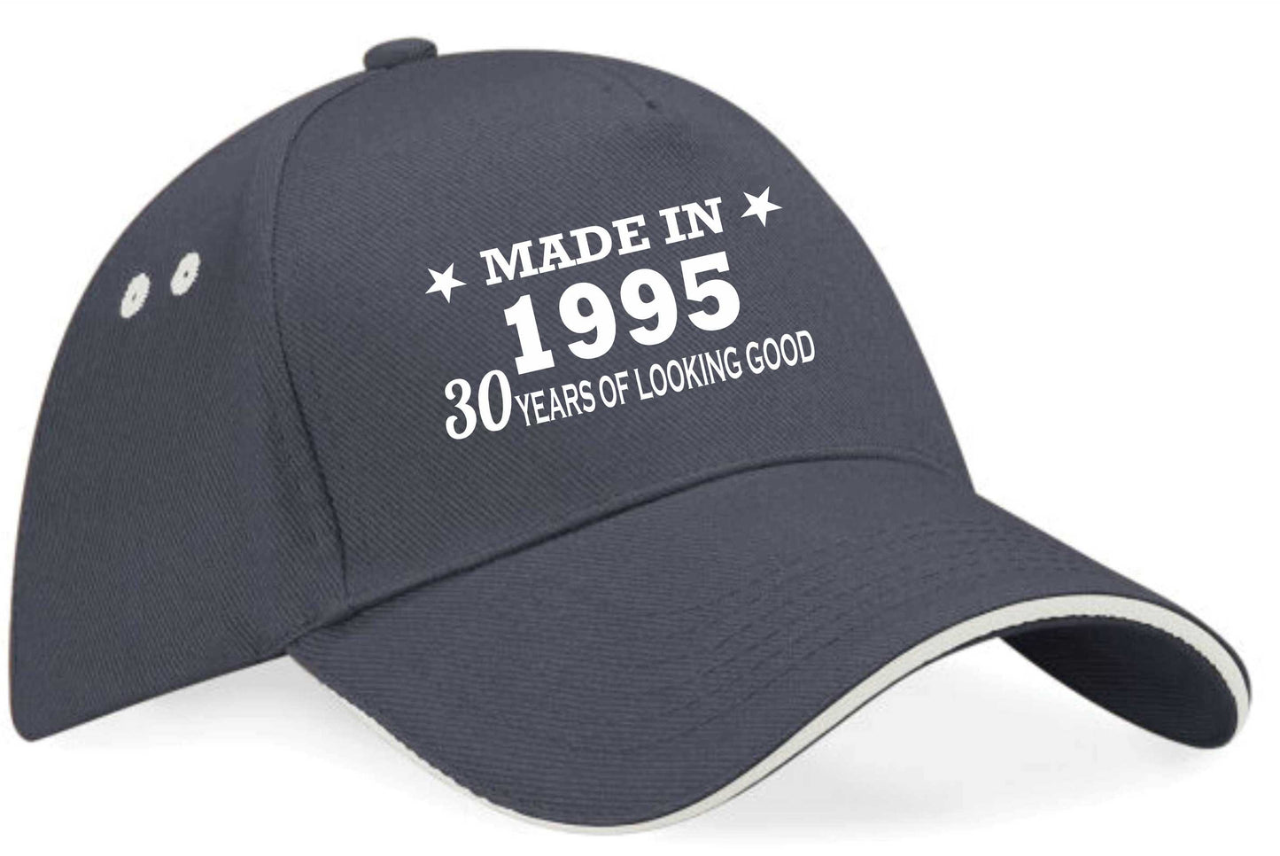 Made in 1995 30th Birthday Baseball Cap 30 Year Old Gift For Men & Ladies