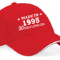 Made in 1995 30th Birthday Baseball Cap 30 Year Old Gift For Men & Ladies