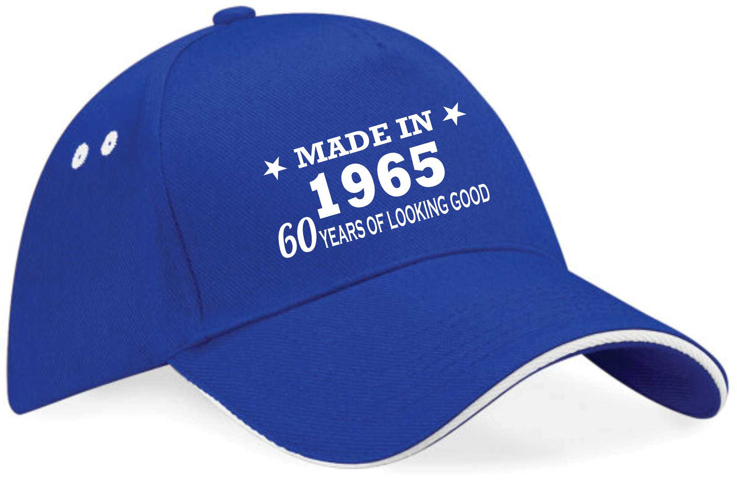 Made in 1965 60th Birthday Baseball Cap 60 Year Old Gift For Men & Ladies