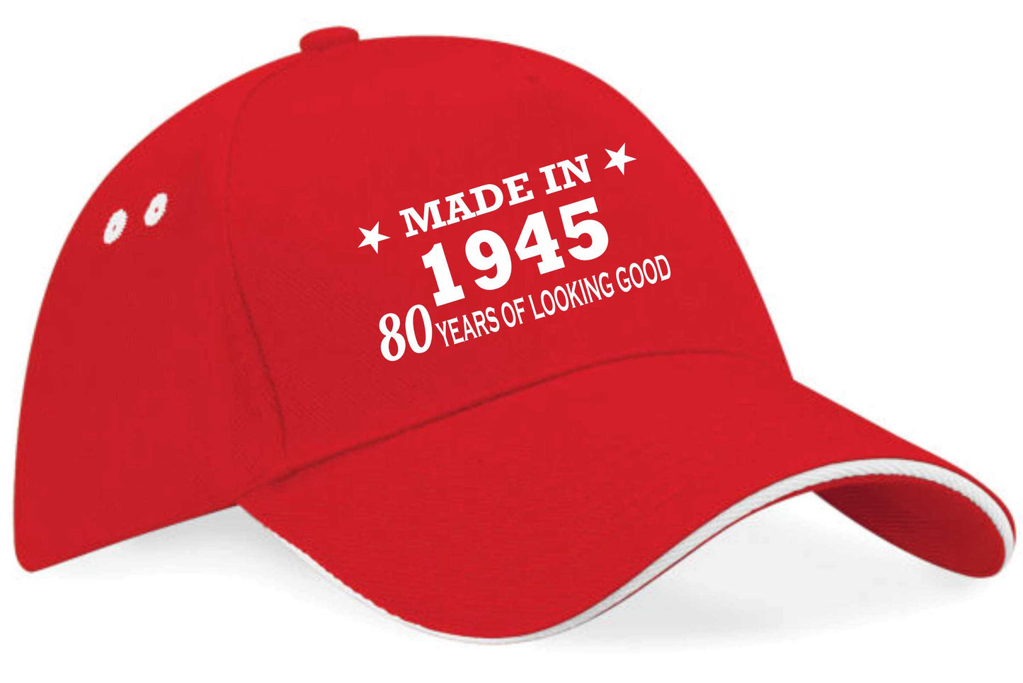 Made in 1945 80th Birthday Baseball Cap 80 Year Old Gift For Men & Ladies