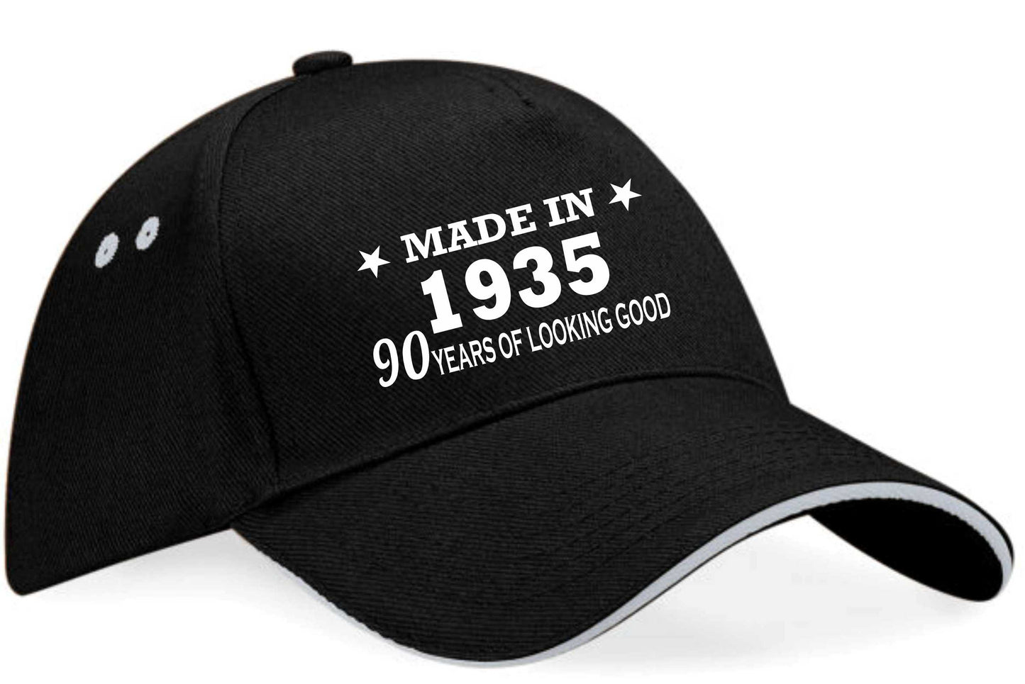 Made in 1935 90th Birthday Baseball Cap 90 Year Old Gift For Men & Ladies