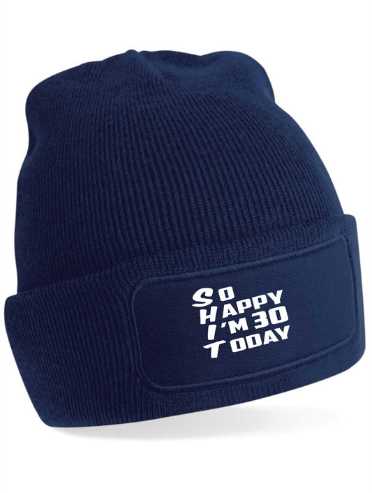 Beanie Hat Funny 30th Birthday Gift For Men & Ladies 30 Year Old Present