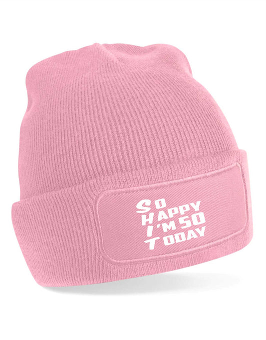 Beanie Hat Funny 50th Birthday Gift For Men & Ladies 50 Year Old Present