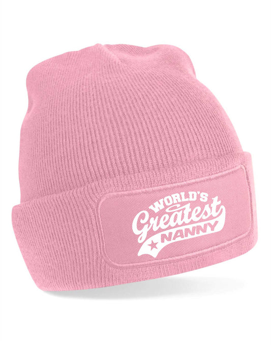 Beanie Hat Greatest Nanny Gift For Her Birthday Present Mothers Day