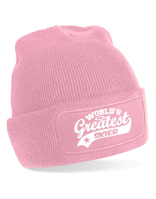 Beanie Hat Greatest Skier Gift For Her Men's Birthday Present Skiing