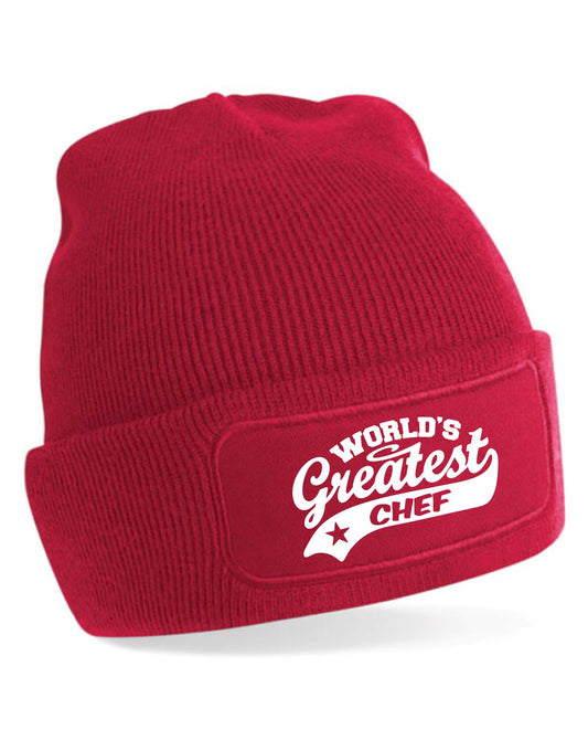 Beanie Hat Greatest Chef Gift For Her Gift For Him Cooking Birthday Present