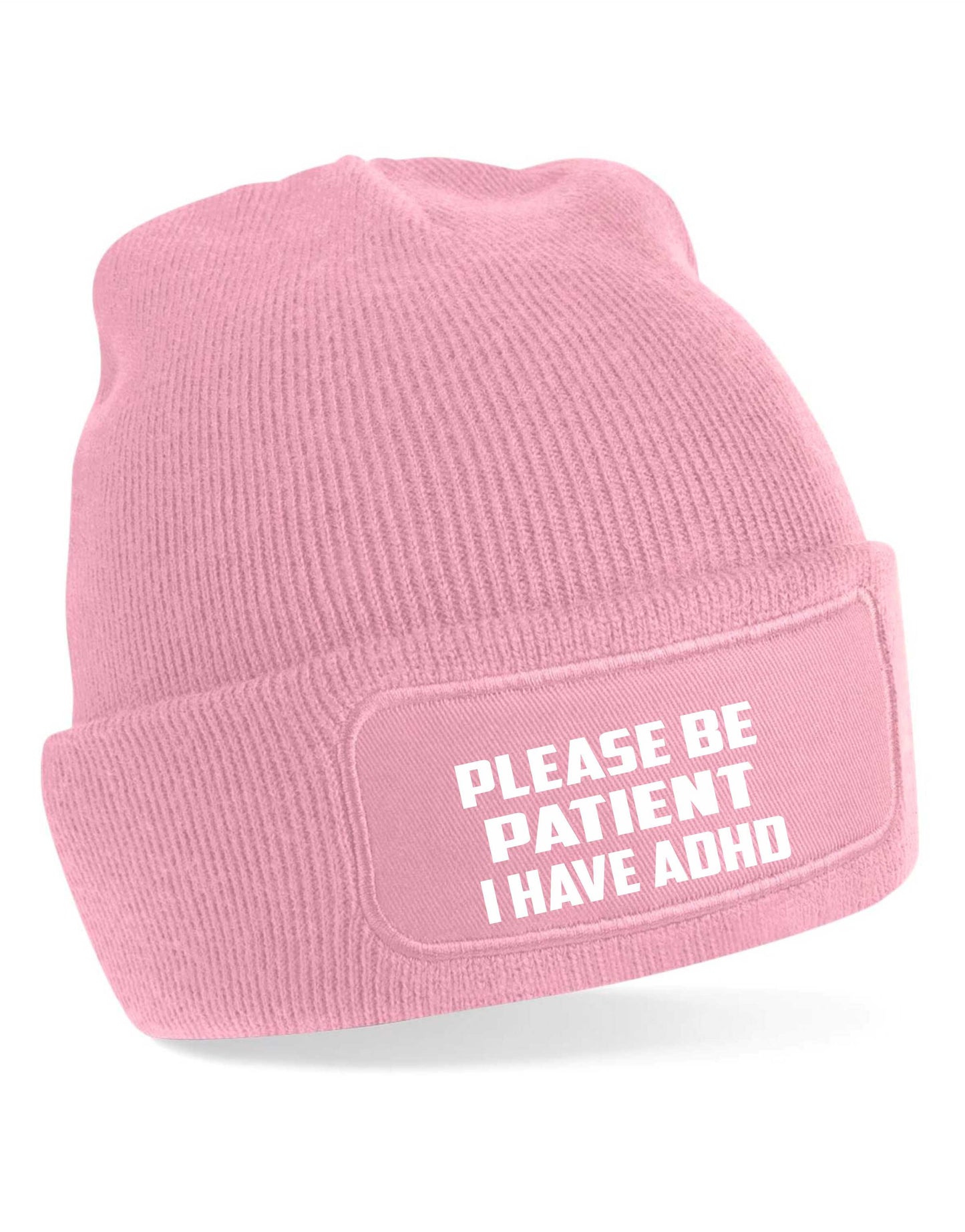 Be Patient I Have ADHD Beanie Hat Mental Health Awareness Men & Ladies