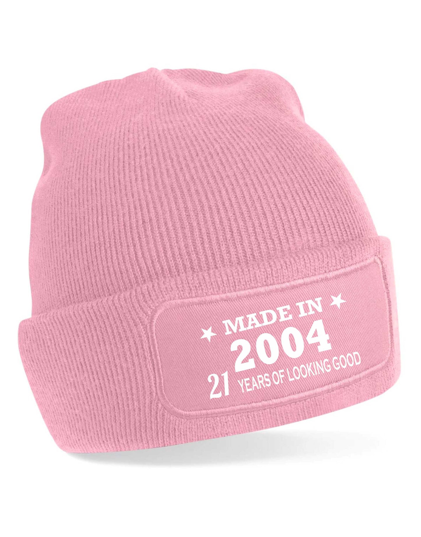 21st Birthday Made In 2004 Beanie Hat Gift for 21 Year Old For Men & Ladies