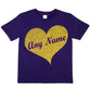 Kids Personalised Birthday Funny T-shirt In Gold Glitter Your Name Here