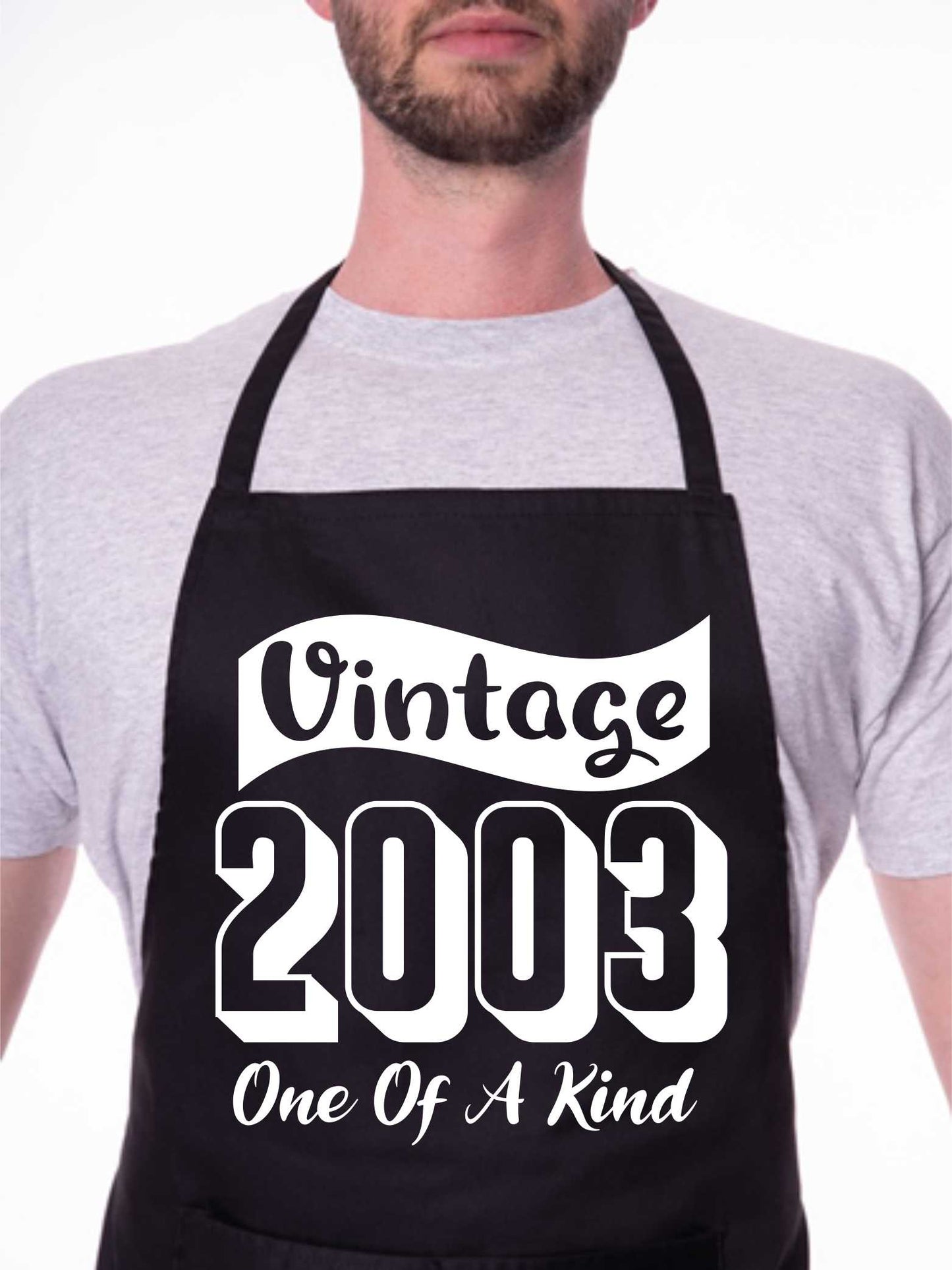 Vintage Birthday 2003 21st Birthday Funny Apron Novelty Baking BBQ