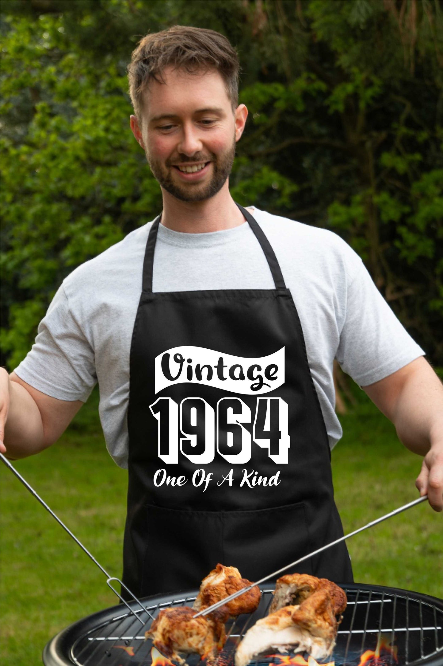 Vintage Birthday 1964 60th Birthday Funny Apron Baking BBQ