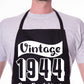 80th Birthday Vintage 1944 Age 80 Funny Apron Baking BBQ