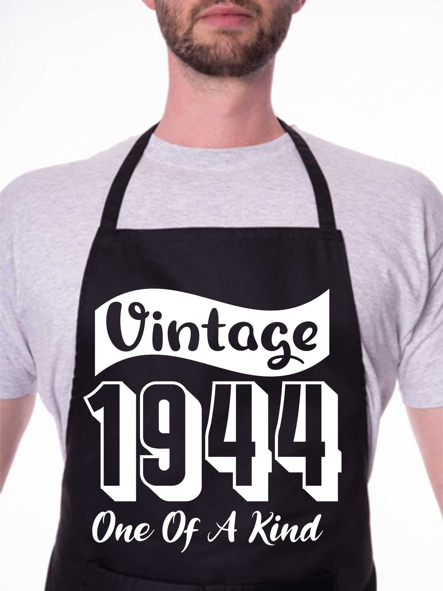 80th Birthday Vintage 1944 Age 80 Funny Apron Baking BBQ