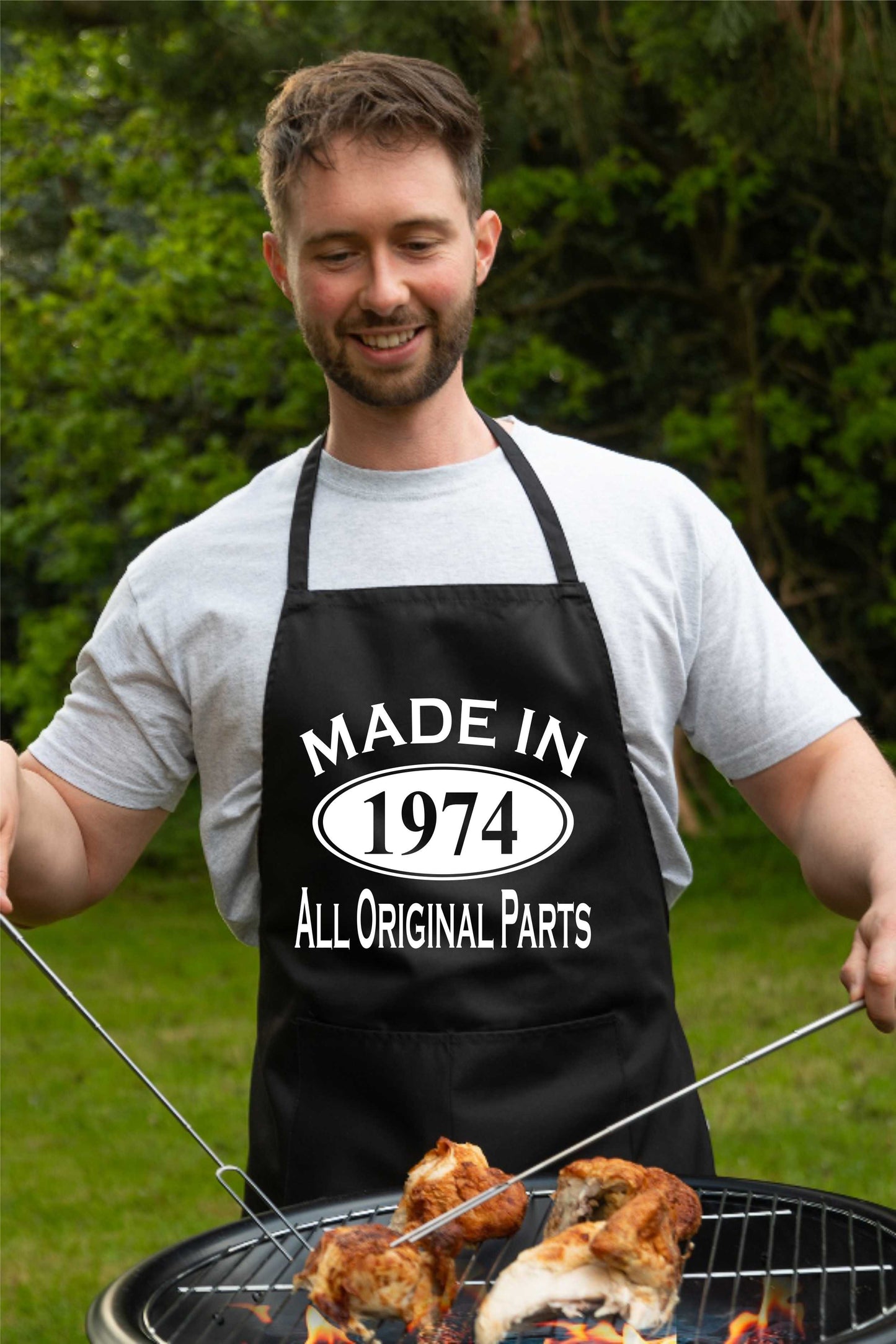 Made In 1974 50th Birthday BBQ Cooking Funny Novelty Apron