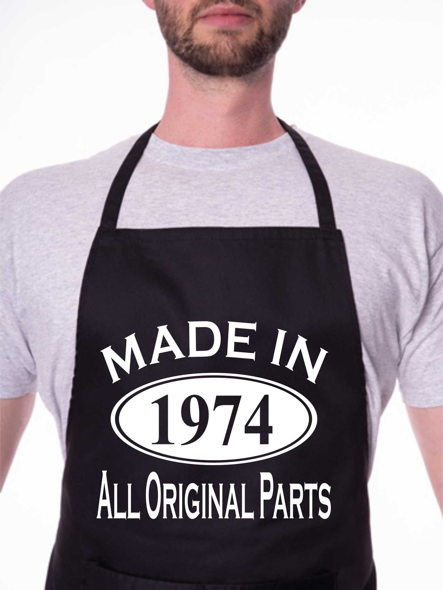 Made In 1974 50th Birthday BBQ Cooking Funny Novelty Apron