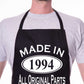 Made In 1994 30th Birthday BBQ Cooking Funny Novelty Apron