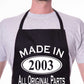 Made In 2003 21st Birthday BBQ Cooking Funny Novelty Apron