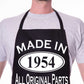 Made In 1954 70th Birthday BBQ Cooking Funny Novelty Apron