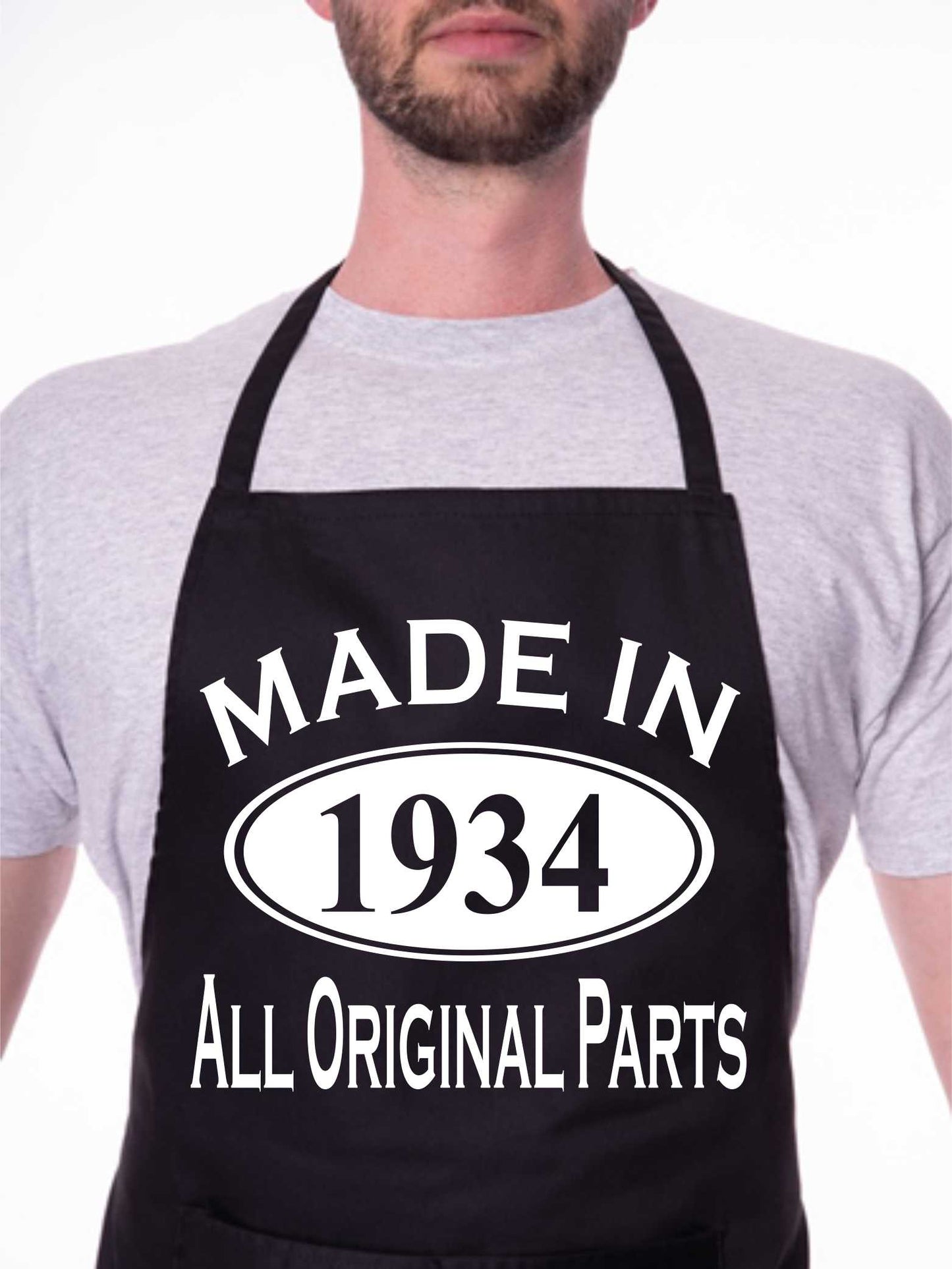 Made In 1934 90th Birthday BBQ Cooking Funny Novelty Apron