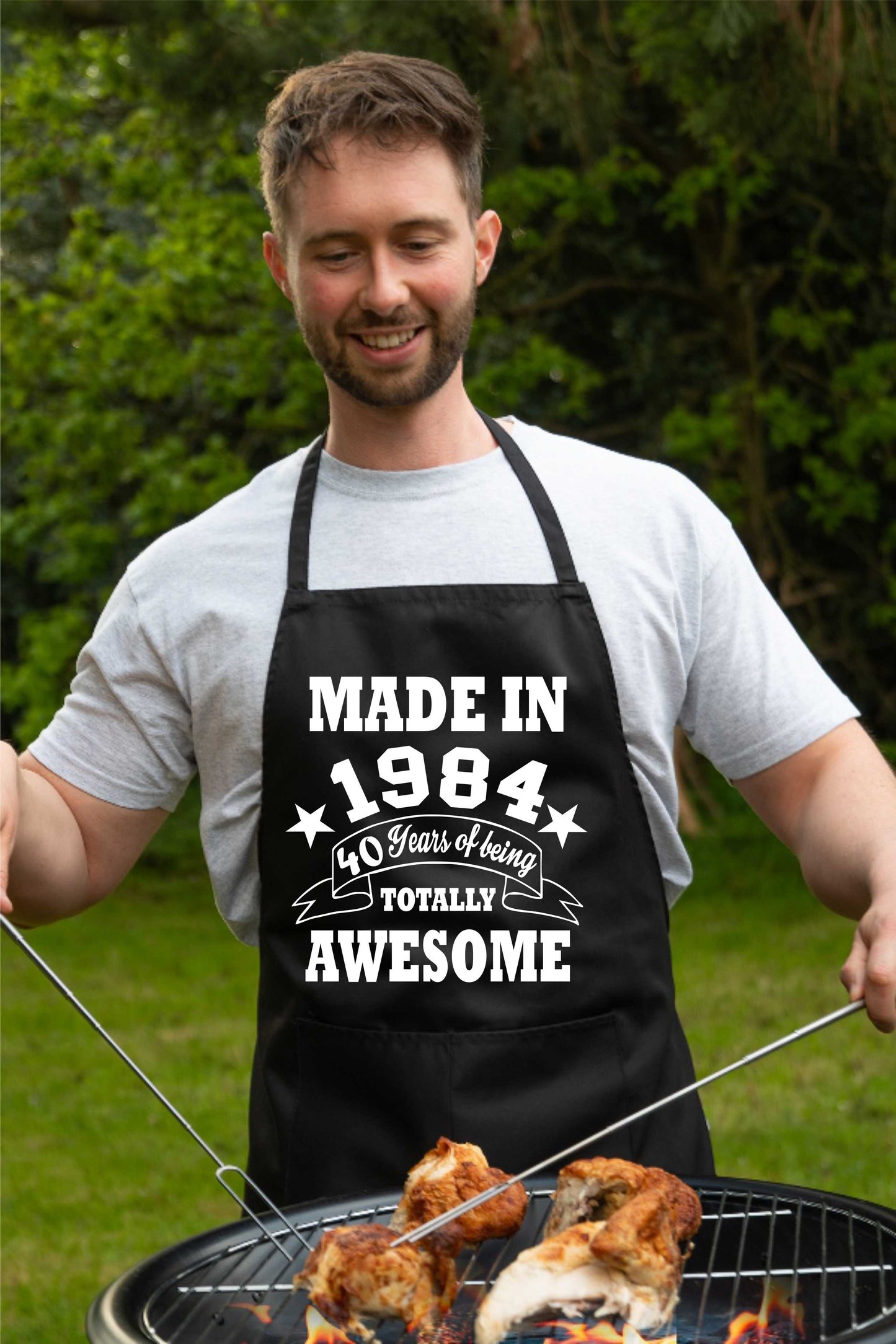 40th Birthday Made In 1984 BBQ Cooking Funny Novelty Apron