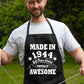 80th Birthday Made In 1944 BBQ Cooking Funny Novelty Apron
